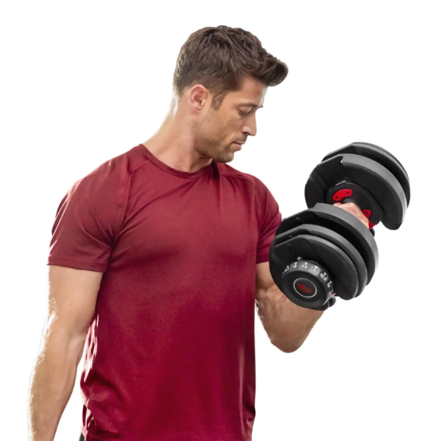 40kg Heavy Duty Adjustable Dumbbell 17-in-1 | Smart Dial System | Strength Training for Men & Women | Space-Saving Home Gym Dumbbell | Quick Weight Adjustment | Optional Rack & Bench Compatibility