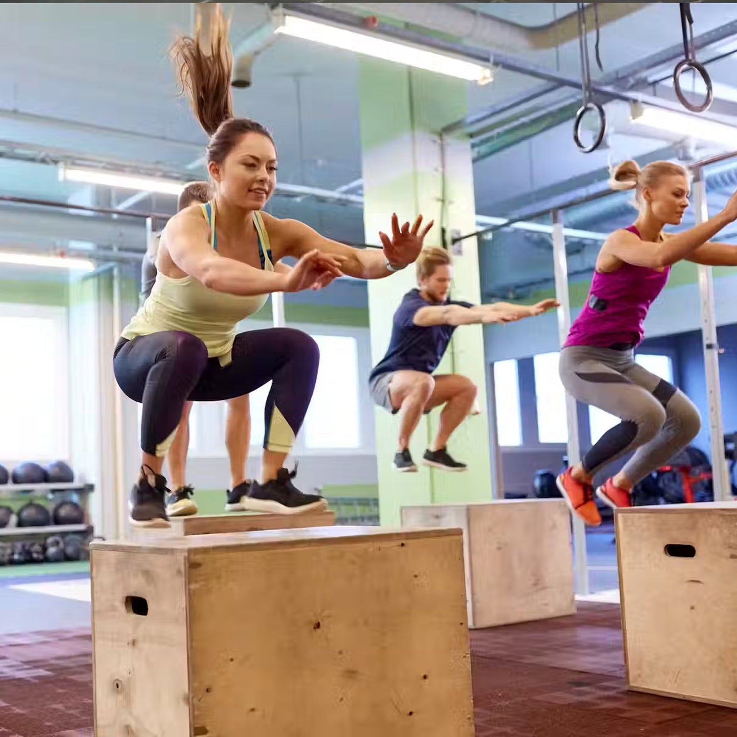 Heavy-Duty 3-in-1 Wooden Plyometric Jump Box – Multi-Height (14",16",20",24") | Non-Slip Surface | Home Gym Jump Trainer for Agility, HIIT & Strength Workouts