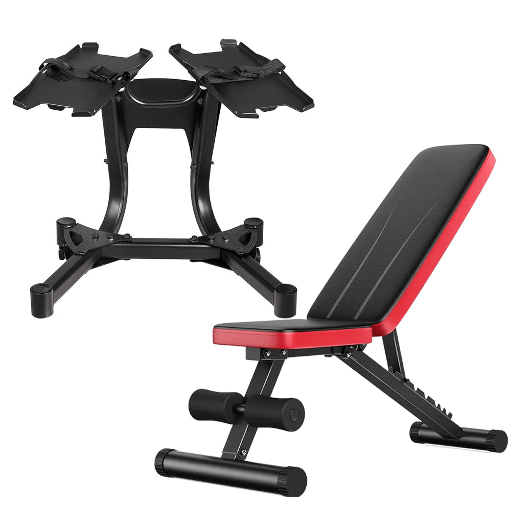 40kg Heavy Duty Adjustable Dumbbell 17-in-1 | Smart Dial System | Strength Training for Men & Women | Space-Saving Home Gym Dumbbell | Quick Weight Adjustment | Optional Rack & Bench Compatibility