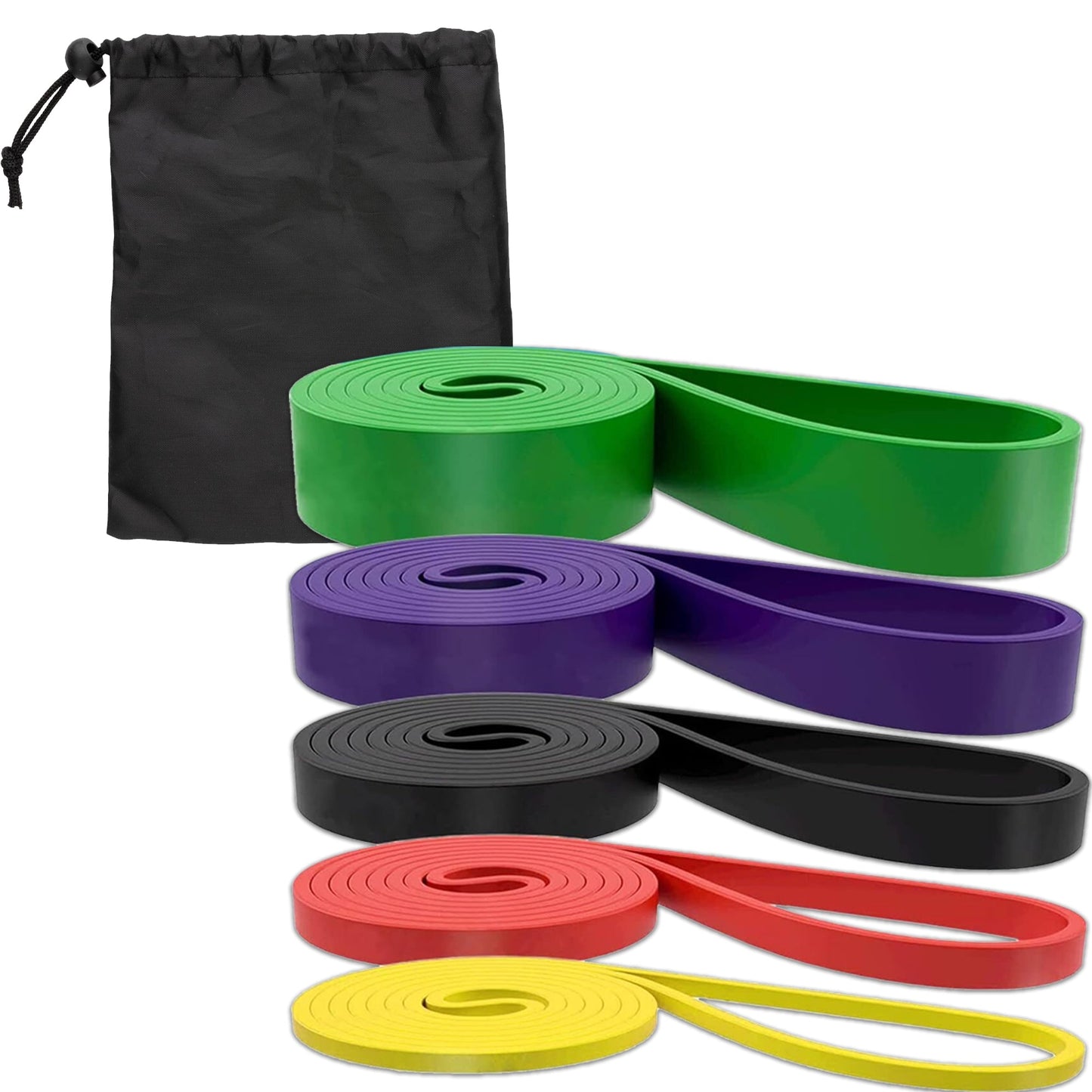 Adjustable 5‑Level Resistance Bands Set – Premium Latex Pull‑Up Assist & Strength Training for Home Fitness & Physical Therapy