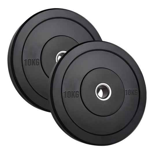 Olympic Rubber Bumper Plates – Heavy-Duty Cast Iron Core, Anti‑Bounce & Rust‑Resistant – Performance Strength Training for Home Gyms & Cross‑Training