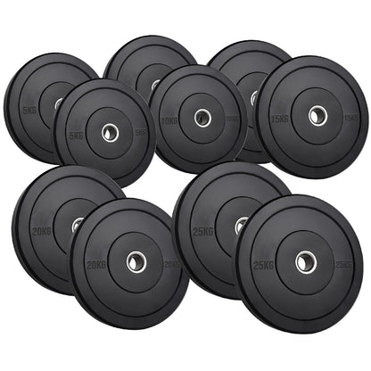 Olympic Rubber Bumper Plates – Heavy-Duty Cast Iron Core, Anti‑Bounce & Rust‑Resistant – Performance Strength Training for Home Gyms & Cross‑Training