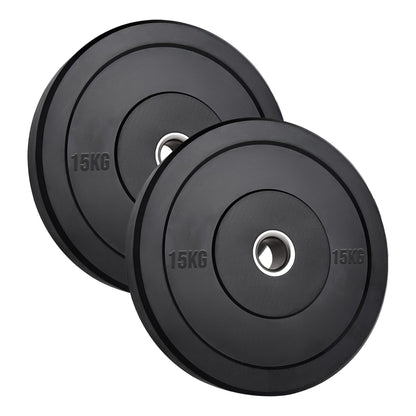 Olympic Rubber Bumper Plates – Heavy-Duty Cast Iron Core, Anti‑Bounce & Rust‑Resistant – Performance Strength Training for Home Gyms & Cross‑Training