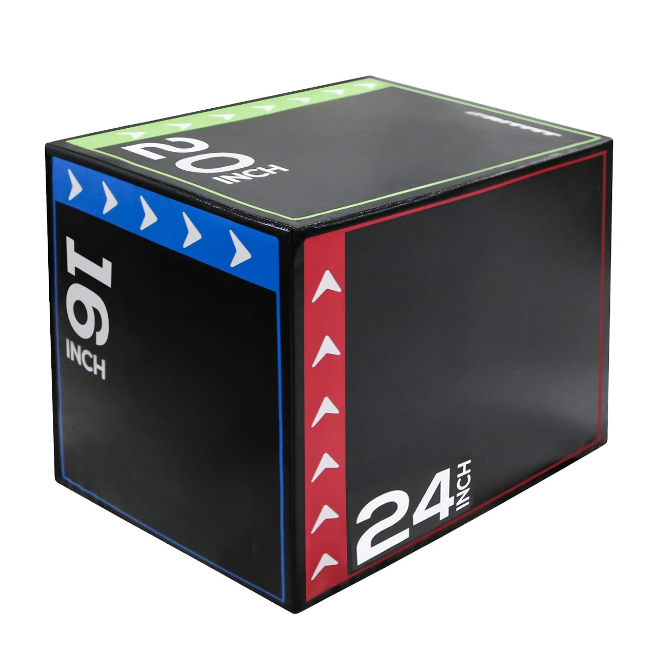 3‑in‑1 Soft Foam Plyometric Jump Box with Non‑Slip PVC Coating – 16/20/24″ Heights for Home Gym Strength & Jump Training