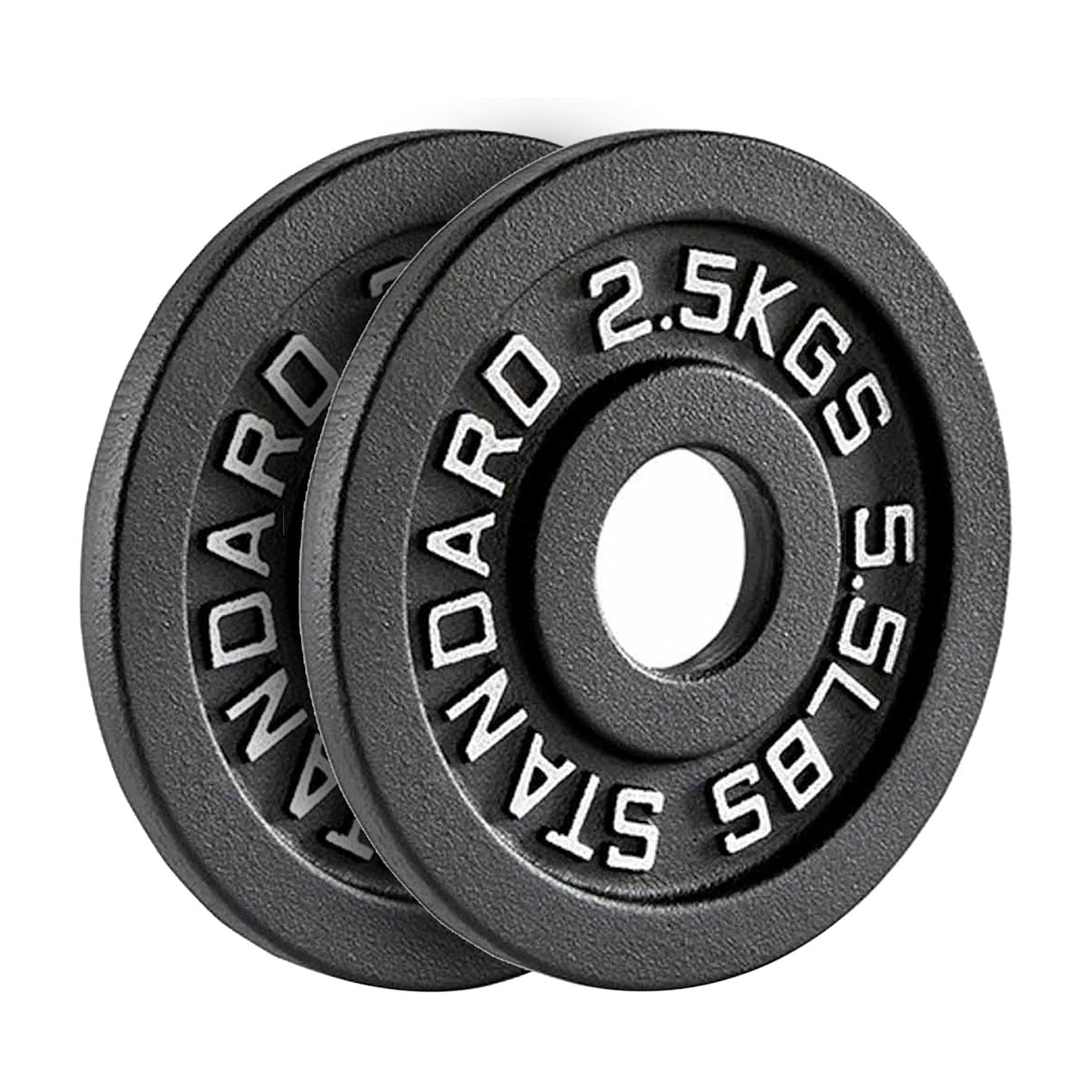 Cast Iron Weight Plates – Black Powder-Coated Olympic Discs with Steel Inserts | Heavy-Duty Plates for Strength Training & Home Gym |Sets Available