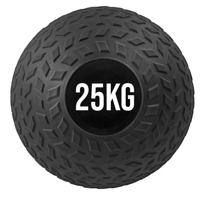 Treaded Rubber Slam Ball – Heavy‑Duty No‑Bounce, Tire‑Tread Grip for Power & Core Training – Compact Home Gym Essential