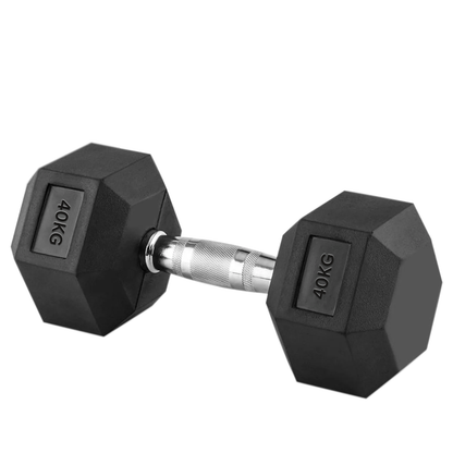 Hex Dumbbells 2.5kg–60kg Pairs & Sets – Heavy-Duty Rubber-Coated Anti-Roll Weights with Knurled Handles for Strength Training – Home Gym or Studio