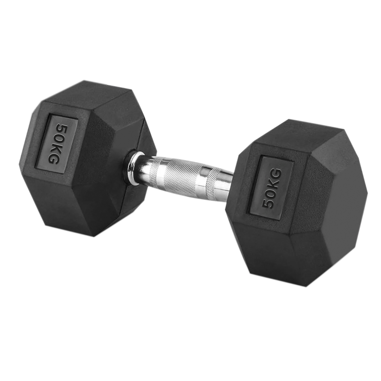 Hex Dumbbells 2.5kg–60kg Pairs & Sets – Heavy-Duty Rubber-Coated Anti-Roll Weights with Knurled Handles for Strength Training – Home Gym or Studio