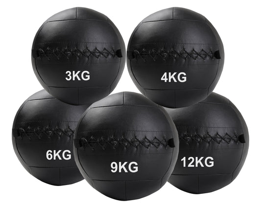 Wall Ball Medicine Balls – Textured Vinyl, No‑Bounce, 3–12 kg, High‑Impact Grip for Cross‑Training & Strength Workouts, Ideal Home Gym