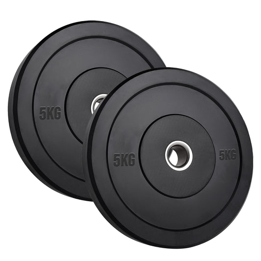 Olympic Rubber Bumper Plates – Heavy-Duty Cast Iron Core, Anti‑Bounce & Rust‑Resistant – Performance Strength Training for Home Gyms & Cross‑Training