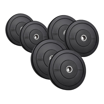 Olympic Rubber Bumper Plates – Heavy-Duty Cast Iron Core, Anti‑Bounce & Rust‑Resistant – Performance Strength Training for Home Gyms & Cross‑Training