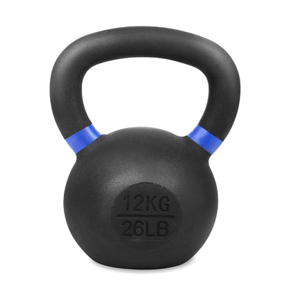 Cast Iron Kettlebells Set – Solid Iron, Rust Resistant Coating, Ergonomic Grip – Full Body Strength & Power Training – Ideal for Home Gyms