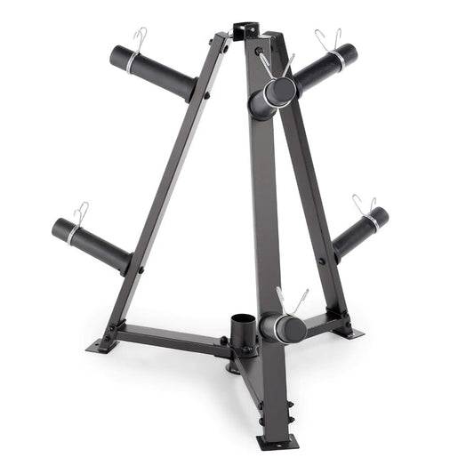 Durable Vertical Weight Plate & Dumbbell Rack – Heavy Duty Steel Frame, 300 kg Capacity, Includes 6 Secure Clamps – Space‑Saving Home Gym Organizer