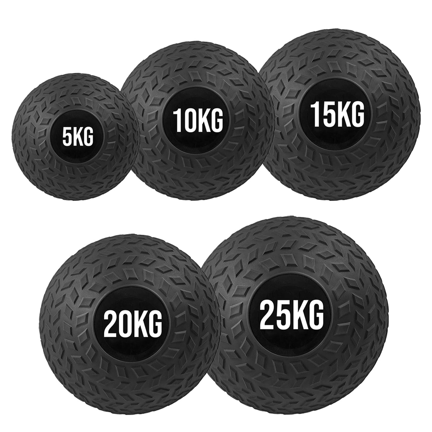 Treaded Rubber Slam Ball – Heavy‑Duty No‑Bounce, Tire‑Tread Grip for Power & Core Training – Compact Home Gym Essential