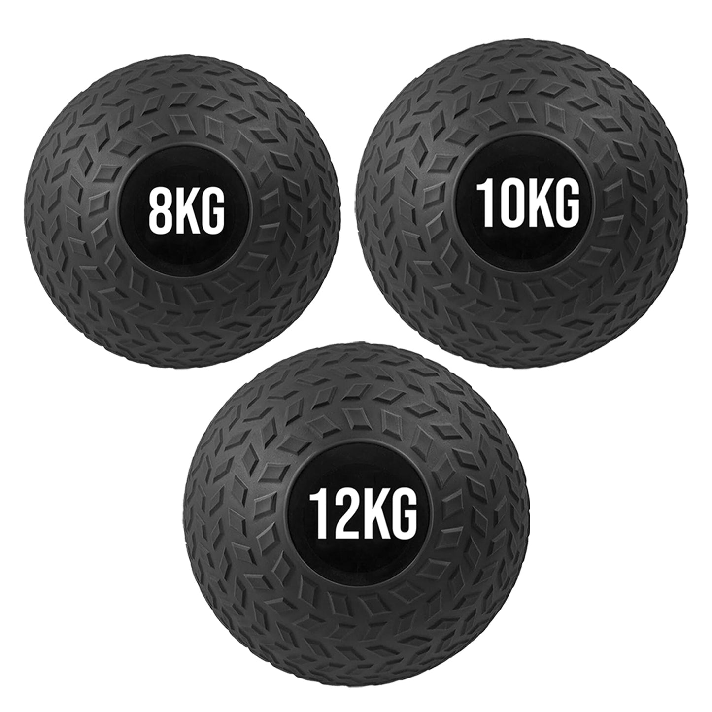 Treaded Rubber Slam Ball – Heavy‑Duty No‑Bounce, Tire‑Tread Grip for Power & Core Training – Compact Home Gym Essential