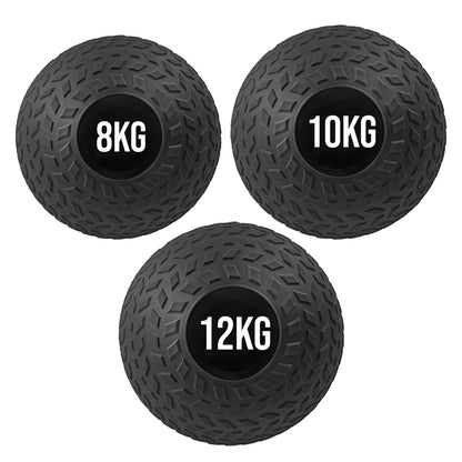 Treaded Rubber Slam Ball – Heavy‑Duty No‑Bounce, Tire‑Tread Grip for Power & Core Training – Compact Home Gym Essential