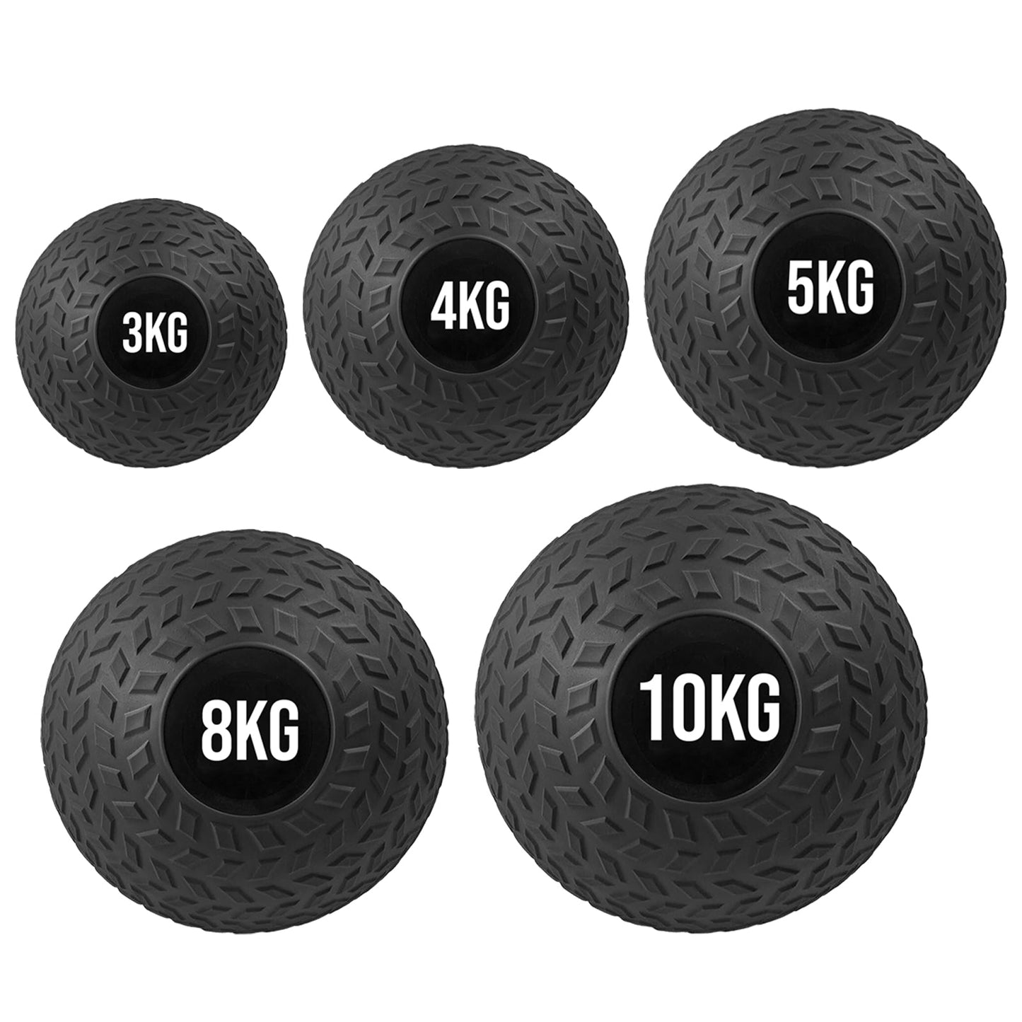 Treaded Rubber Slam Ball – Heavy‑Duty No‑Bounce, Tire‑Tread Grip for Power & Core Training – Compact Home Gym Essential