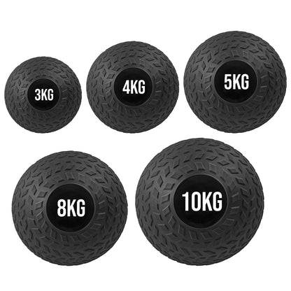 Treaded Rubber Slam Ball – Heavy‑Duty No‑Bounce, Tire‑Tread Grip for Power & Core Training – Compact Home Gym Essential