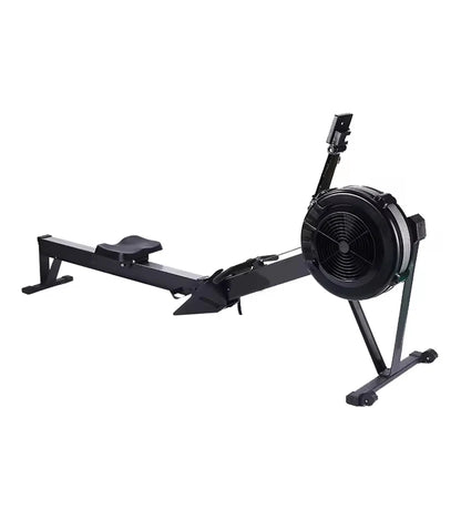 Black air rower on a white background