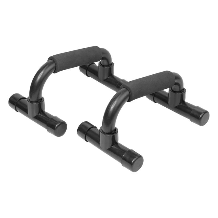 Black metal pull-up bar on a white background