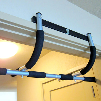 Door Pull Up Bar – Heavy Duty Steel, No Screws, Anti Slip Grip for Upper Body Strength Training – Ideal for Home Gym & Apartments