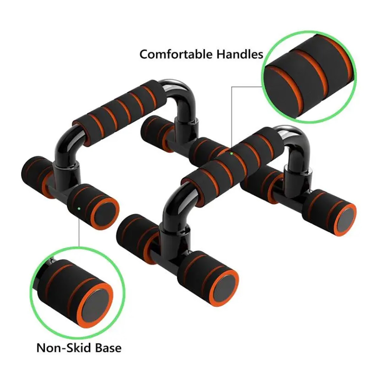 Premium Push-Up Bars – Non-Slip, Ergonomic Design for Chest & Shoulder Workouts – Ideal for Home Gyms