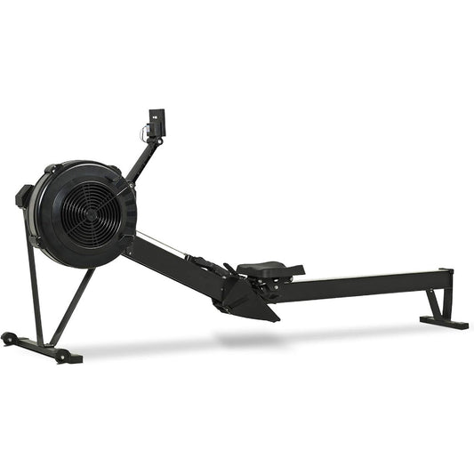 Adjustable Air Resistance Rowing Machine – Foldable Aluminium Frame, Silent 10-Level Rower with Smart Display & Ergonomic Seat for Home Gym Fitness