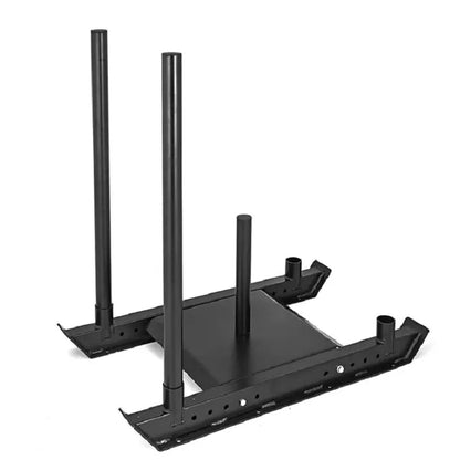 Heavy Duty Steel Sledge & 10m Sprint Mat Combo – Polyethylene Turf with Numbered Markings – Speed & Resistance Training – Ideal for Home Gyms & Personal Studios