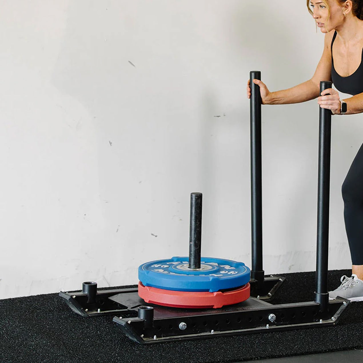 Heavy Duty Steel Sledge & 10m Sprint Mat Combo – Polyethylene Turf with Numbered Markings – Speed & Resistance Training – Ideal for Home Gyms & Personal Studios