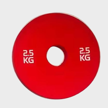 Olympic Fractional Weight Plates – 0.5kg to 5kg Rubber-Coated Steel Pairs – IWF Color-Coded Microloading Plates for Progressive Home Gym Training